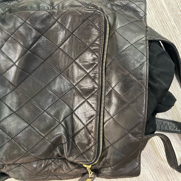 Chanel matlasse quilted tote shoulder a4 PVC black 0415b - Picture 4 of 8